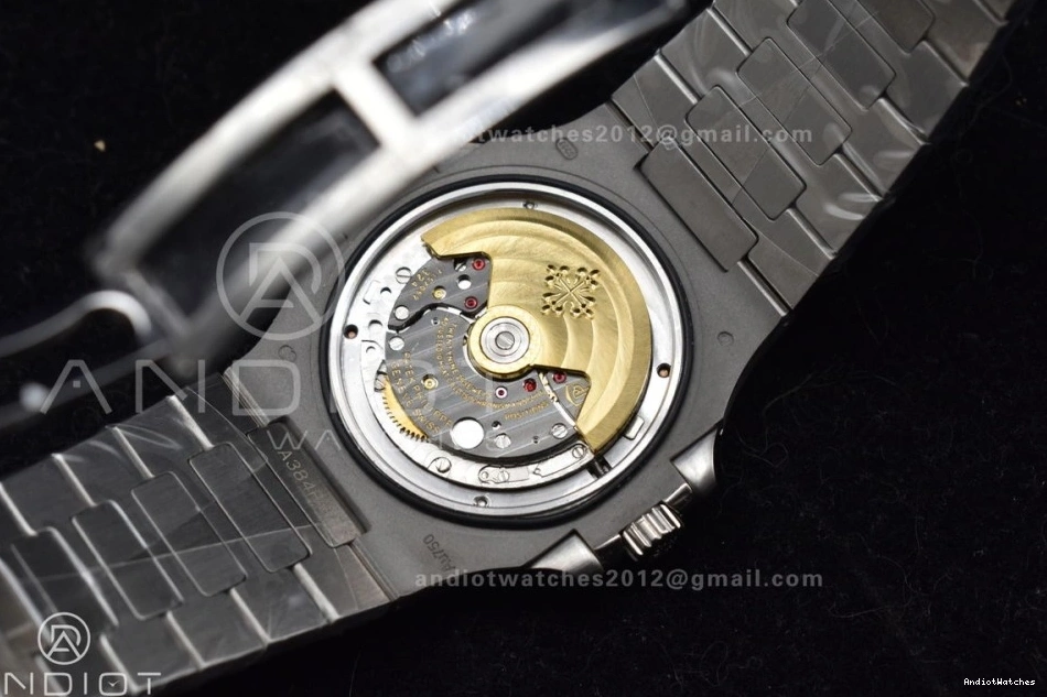 Dial A 5711 TWF Bracelet Diamonds Bezel Full on & 911 SoftTouch Diamonds Nautilus SS 0909